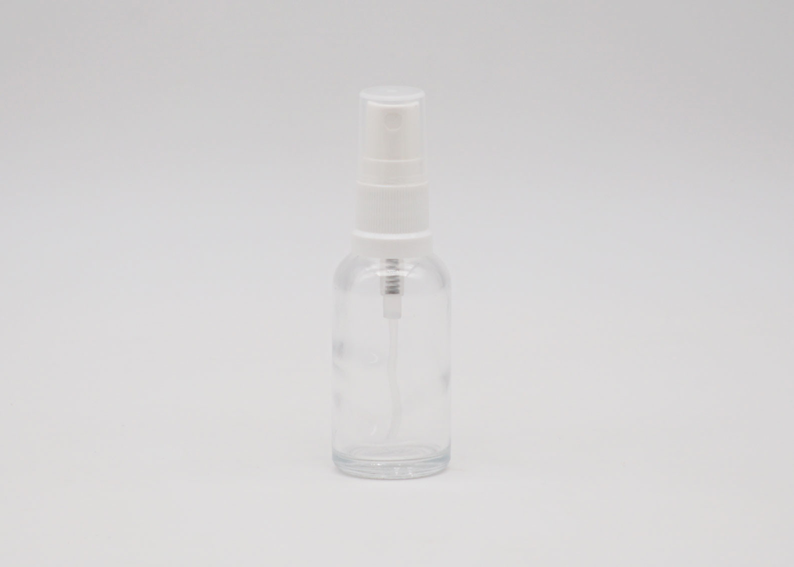 Hot Stamping 60ml Transparent Glass Reusable Spray Bottle