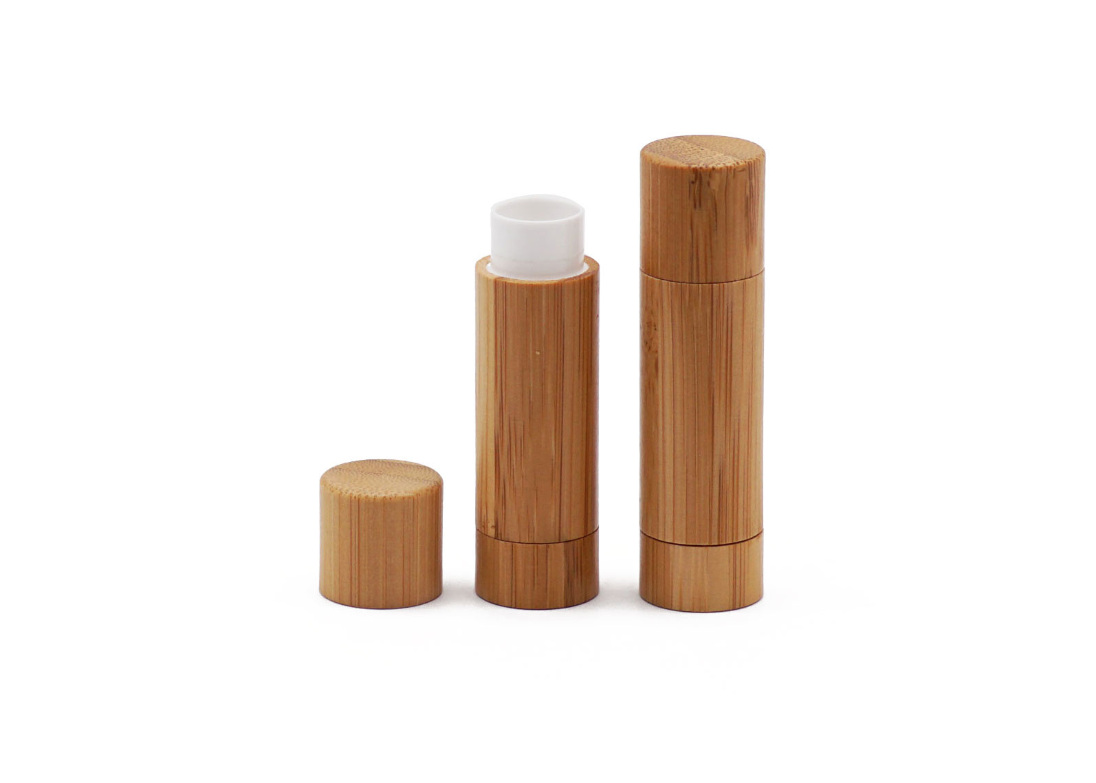 Press Pop Recyclable 5g Labeling Bamboo Lip Gloss Tubes