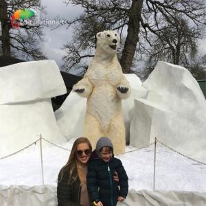 Quality Water Retardant Animatronic Polar Bear animals wholesale