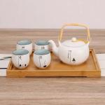 Eco Friendly Bamboo Kitchen Towel Holder Custom Logo Wood Tray Set For Cooking