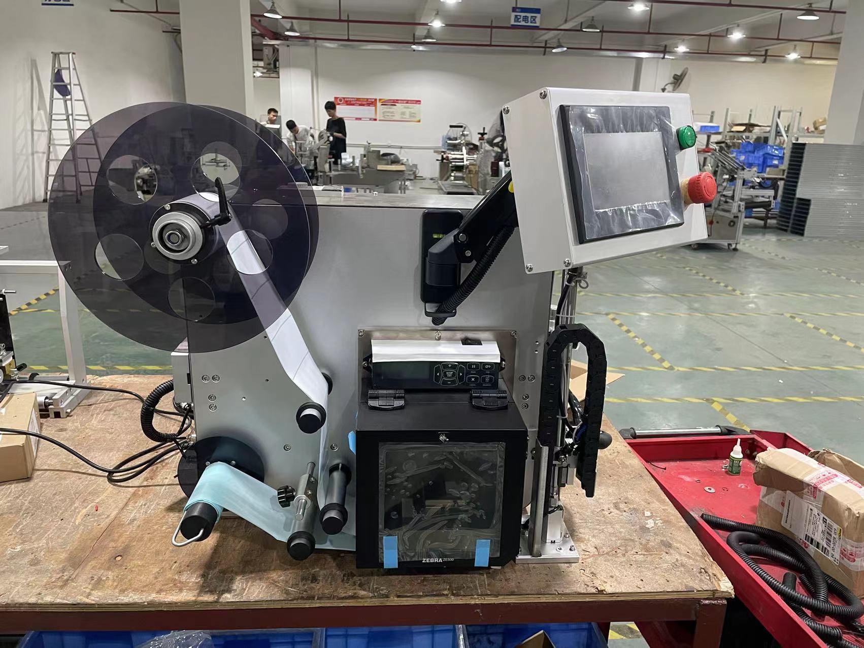 Electric Driven WPL9000 l Fruit Weighing Printer for Pork Processing and Conveyor