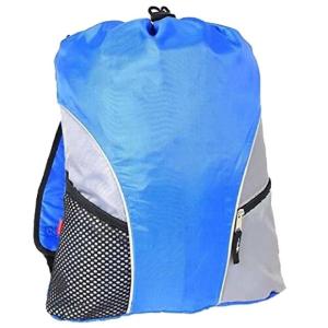 Quality Blue Nylon Drawstring Promotional Products Backpacks For Swimming Gymsack Shoe wholesale