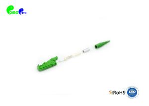 Quality Reusable E2000 APC Simplex 9 / 125μm Fiber Optic Connectors Green Color Quick Connector wholesale