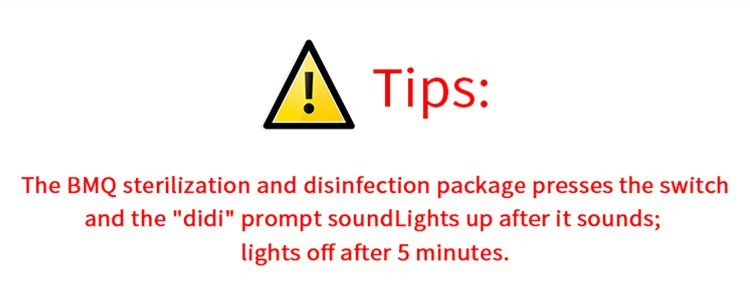 Home Handheld USB LED Germicidal Uv Sterilization Bag