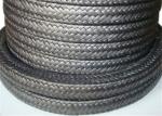 Black Fiber Gland Packing / Ptfe Graphite Packing Valve Steam Sealing