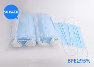 Quality Anti Spray 3 Ply Disposable Face Mask With Melt Blown Cloth With Ear Loop wholesale
