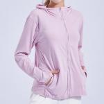 Zipper long sleeve lady cool sports t-shirt fitness running yoga coat
