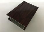 Black Brown Wood Finish Aluminium Profiles Highly Wear - Resistance