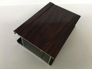 Quality Black Brown Wood Finish Aluminium Profiles Highly Wear - Resistance wholesale