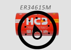 Quality 3.6V Spiral Lithium Manganese Battery 14000mAh D Size ER34615M For Utility Metering wholesale