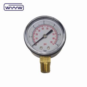 Quality 2&quot; Economy Pressure Gauge Bottom Mount Argon Pressure Gauge wholesale