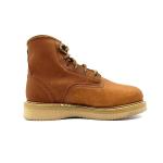 Mens Flat Sole Work Boots High Top Round Toe Steel Toe Boots Vintage British