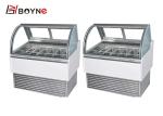 Bubble Tea Ice Cream Display Fridge Equipment Dessert Freezer 220V