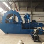 Multifunction Single Wheel Sand Washing Machine 40mm PU Dewater Screen