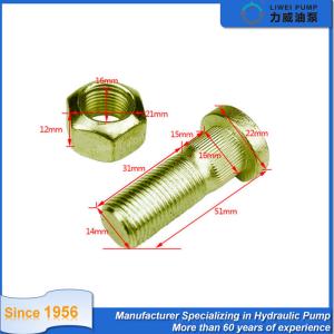 Quality TianLi Forklift Rim Truck Wheel Bolts Nut ZXQ-30CJA31-000034 wholesale