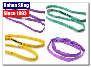 Quality Eye To Eye Endless Round Slings For Housing Panels PU Starched Thermally Fixed wholesale