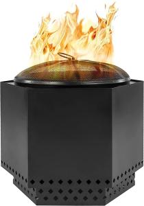 Quality 23.5'' Smokeless Outdoor Campfire Charcoal Barbecue Pit For Camping Cooking wholesale