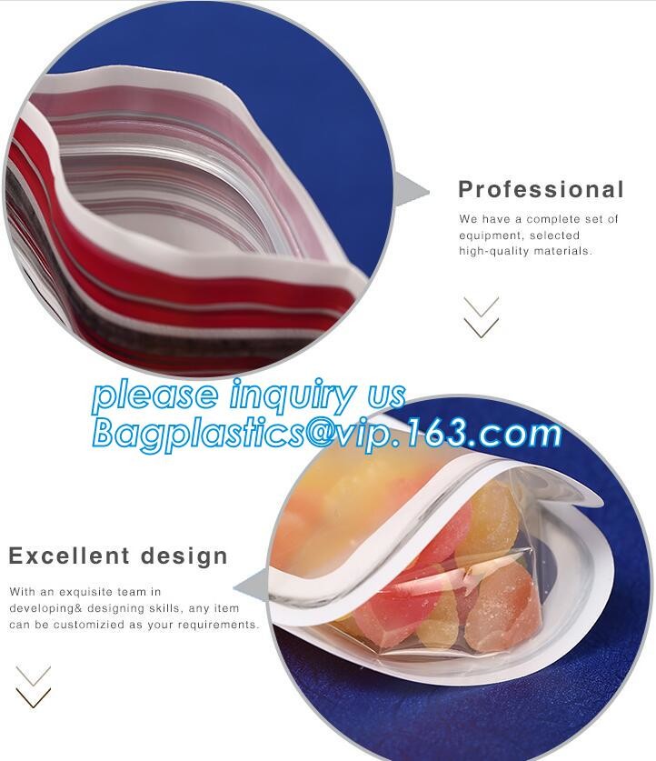 fresh food vegetable fruit roll packaging plastic flat pouch bag,zipper Seal pack Embossing Vacuum Bag for Fresh Food