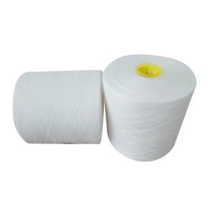 Quality Raw White 100% Polyester Ring Spun Yarn Dyeing Tube 20/2 40/2 60/2 wholesale