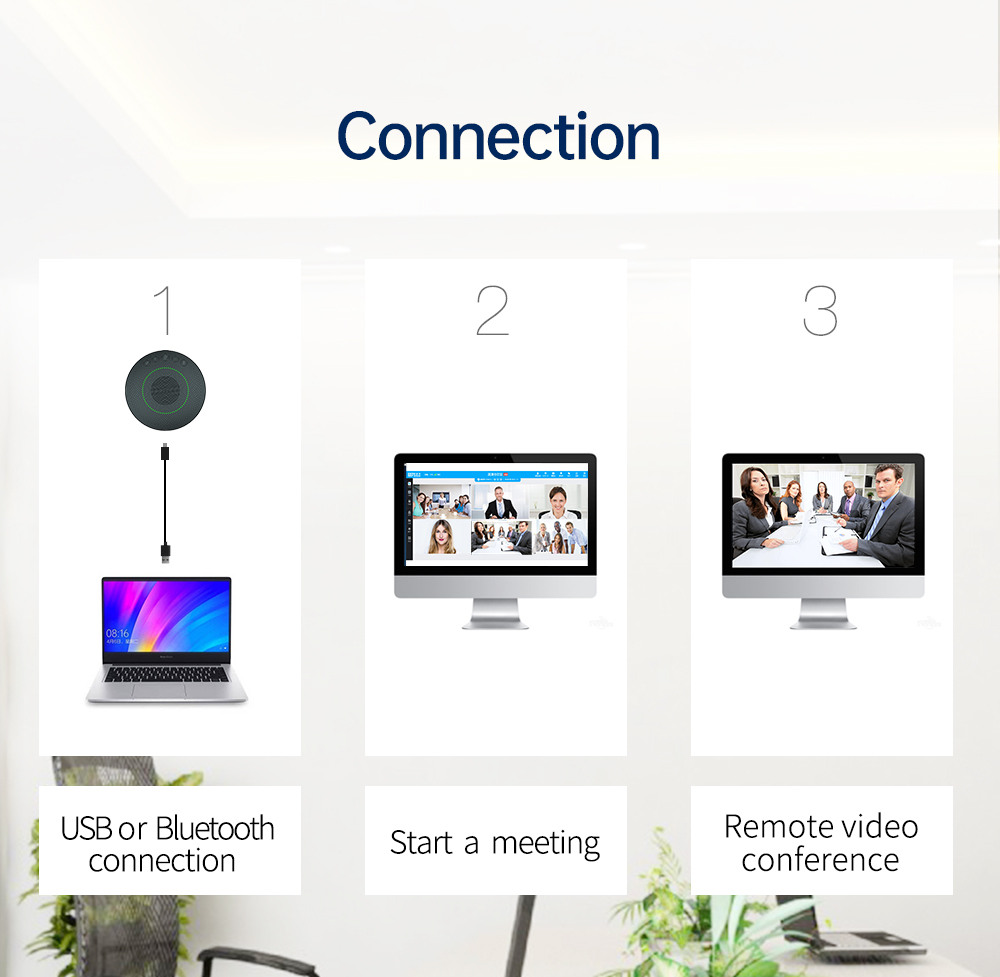 Online Meeting Portable usb&wireless omnidirectional microphone for meeting room conference system equipment