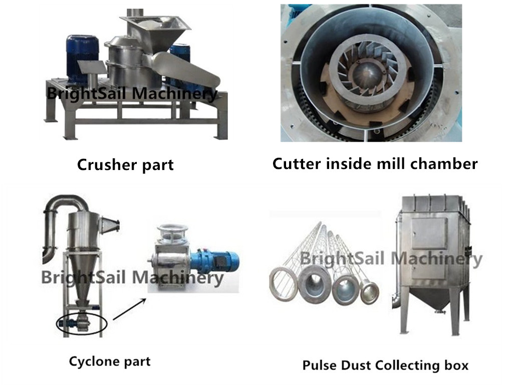 Automatic Superfine Herbal Grinder 100kg/H Herb Pulverizer Machine