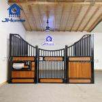 Horse Stable Door Powder Coated Steel Wood Pallet Stalls For Farm Horses