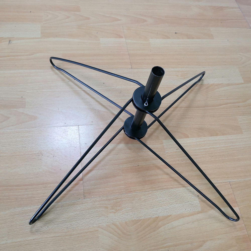 Wire Base Spinner Pockets Rotatable Black Metal Book Display Stand