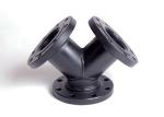 Water Drainage System Flanged Steel Pipe Fittings Y Pipe Fitting Powder Coating