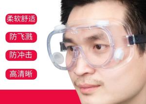 Quality Scratch Resistant Anti Fog Safety Glasses PC Lens Transparent Waterproof wholesale