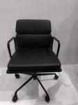 Low Back Soft Pad Office Chair With Black Powder Coated Aluminum Armrest / Base