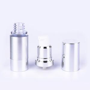 Quality Golden Rolling Sand Shining Aluminum Luxury 120ml Transparent Lotion Bottle Cosmetic Airless Bottle wholesale