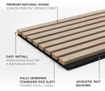 Textured Acoustic Wood Wall Panels for Background Walls Film and Television