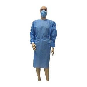 Quality OEM PP PE SMS Disposable Surgeon Gown Anti Epidemic Inspection In Public Places wholesale
