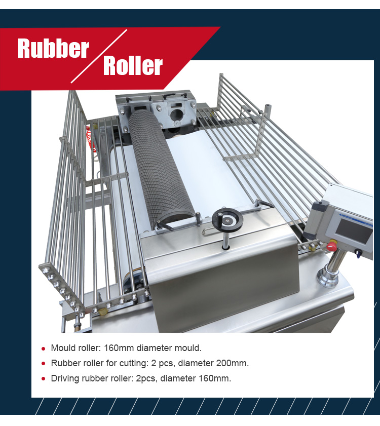Frequency Inverter Control Automatic Cookies Making Machine Electric Rotary Cutter Biscuit Forming Machine For Production Line