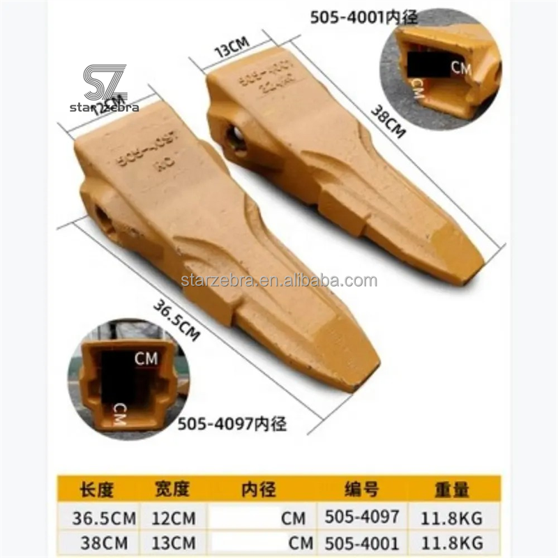 Ice-Breaking Teeth for Carter CAT320 329 330 336 345 349 365GC Bucket Teeth 381-4089 505-4097 505-4113 505-4103 and Top-