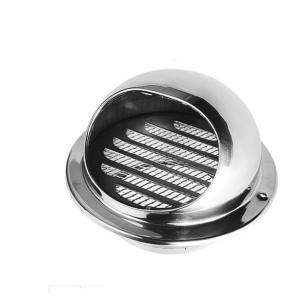 Quality Own Mass Ventilation Stainless Steel Round Outside Air Port Wall Vent with Fly Screen wholesale