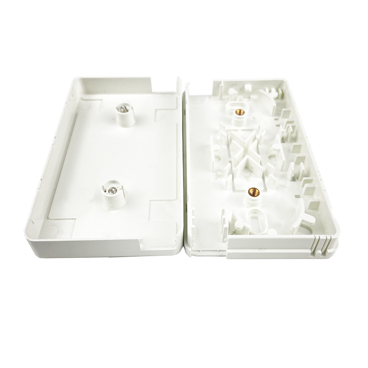 ABS 2-Cores Plastic Fiber Optic Faceplate Socket Panel For Indoor FTTX Network