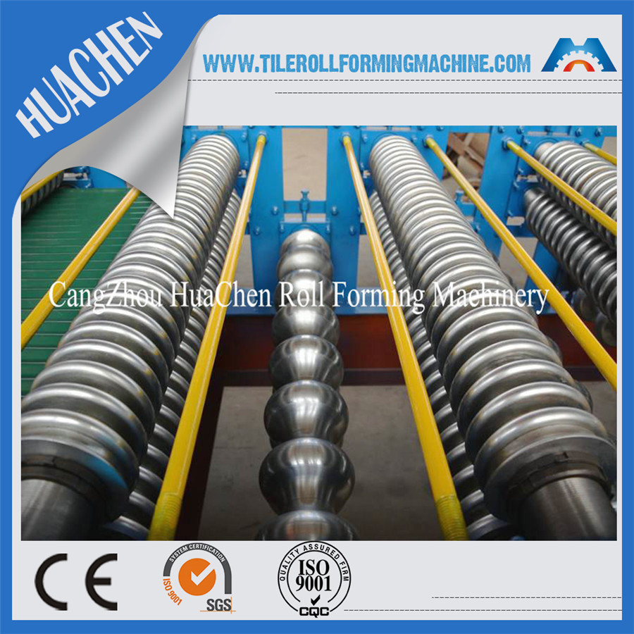 Corrugated Iron Double Layer Roll Forming Machine / Roof Tile Making Machine