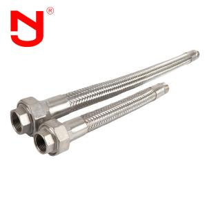 Quality Stainless Steel Wire Braided Flexible Metal Hose Union Type Metal Braided Pipe Connector wholesale