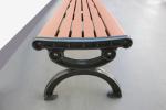 Customized Outdoor Recycled Plastic Benches , Outdoor Urban Furniture 1500mm