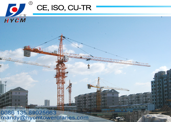 10tons Travelling Tower Crane with Base With Ballast Type Foundation and 1.8ton Tip Load