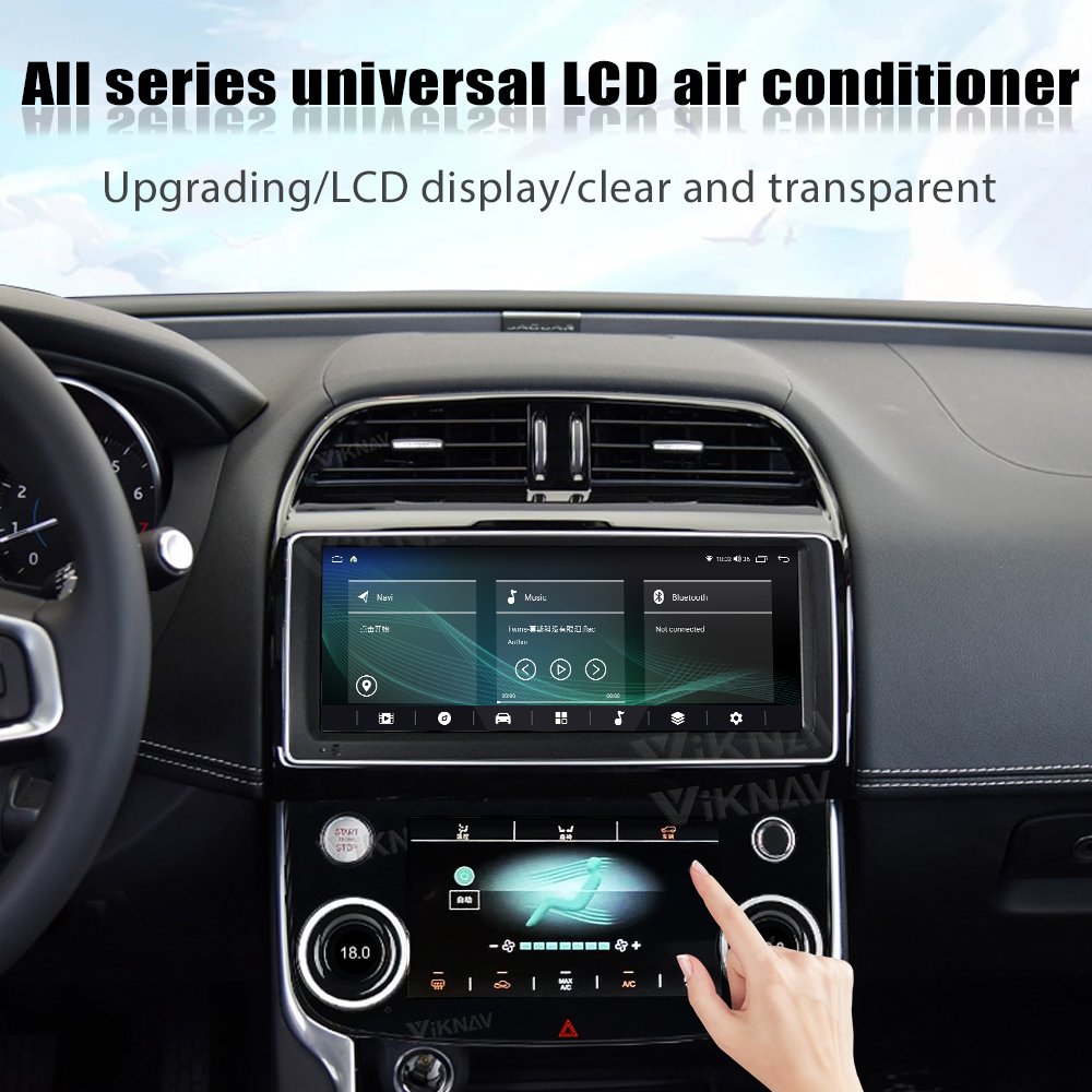 Jaguar Series LCD Climate Control Screen Car AC Panel 10.0inch Full Touch Screen