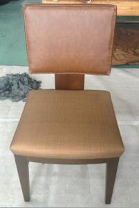 Quality wooden frame fabric/PU dining chair DC-0006 wholesale