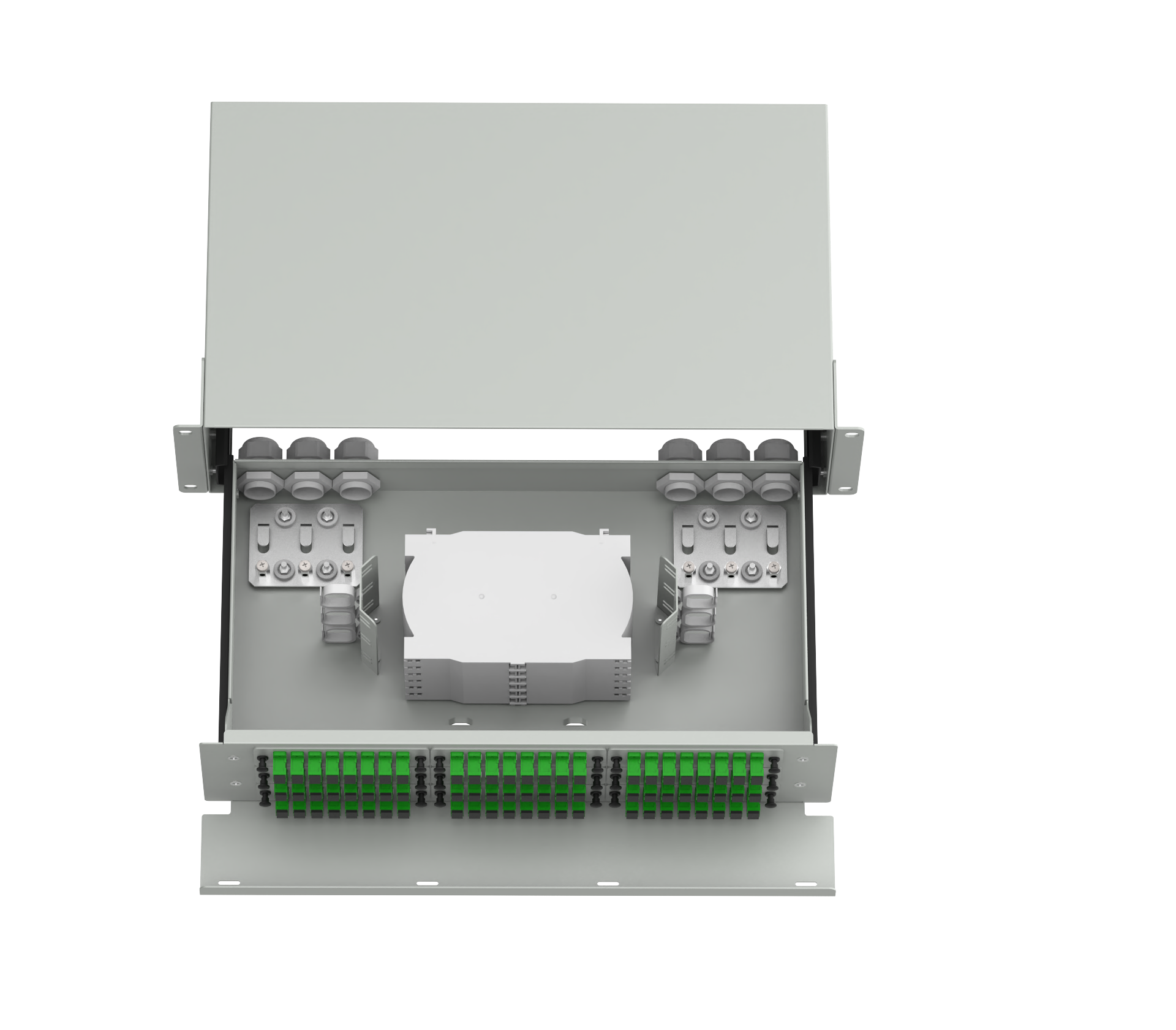 SC UPC Connector Optic Fiber Distribution Patchpanel for FTTH Network in Data Center