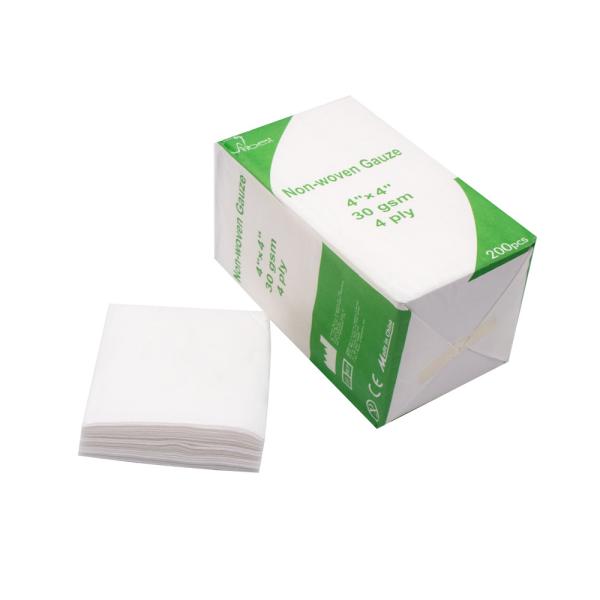 Cheap Soft Breathable 4x4 Non Woven Gauze Highly Hygroscopic for sale