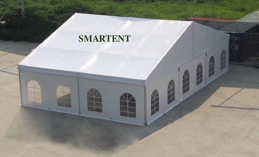 Fire Resistant 10x30 White Party Tent Gazebo Canopy With Sidewalls PVC Wedding H6XW7XL50M