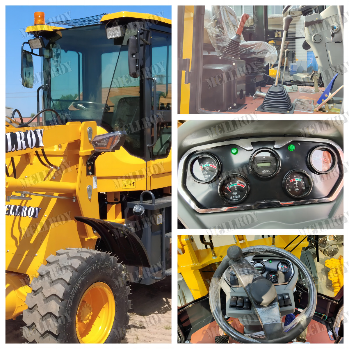 Articulated Front End 1.5 To Wheel Loader 42 KW Engine Power