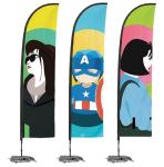 Fabric Printed Flying Beach Advertising Banner Flags Custom Promotional Flags