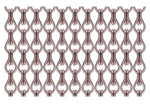Quality ODM 2mm Metal Chain Door Fly Screen Chain Curtain For Architectural Drapery wholesale