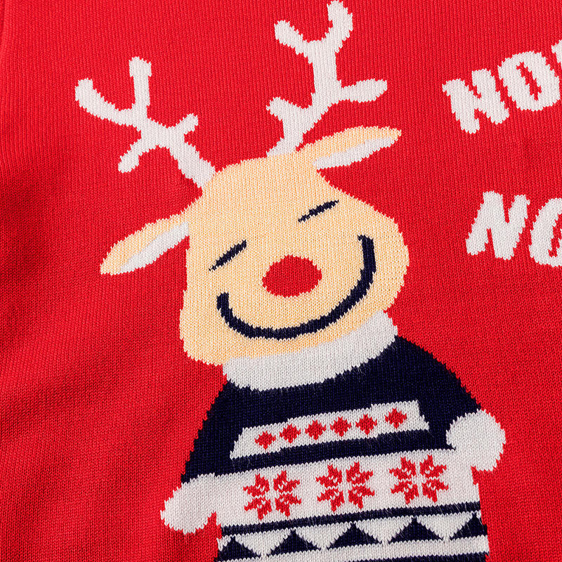 Wholesale Winter Boys Pullovers Elk Snowflake ugly Christmas Sweater For Kids baby Christmas clothes